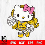 Iowa Hawkeyes Hello Kitty Cheerleader 7 Svg Eps Dxf Png File, Digital Download, Instant Download