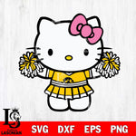 Iowa Hawkeyes Hello Kitty Cheerleader 9 Svg Eps Dxf Png File, Digital Download, Instant Download