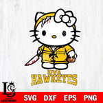 Iowa Hawkeyes Hello Kitty Horror 5 Svg Eps Dxf Png File, Digital Download