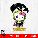 Iowa Hawkeyes Hello Kitty Horror 8 Svg Eps Dxf Png File, Digital Download