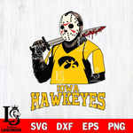 Iowa Hawkeyes Jason Voorhees 11 Svg Eps Dxf Png File, Digital Download