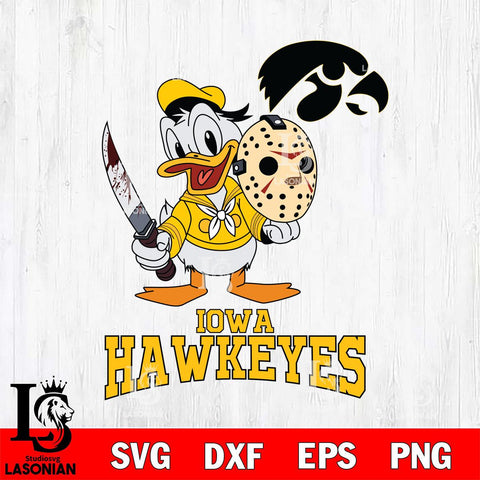 Iowa Hawkeyes Jason Voorhees 12 Svg Eps Dxf Png File, Digital Download