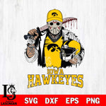 Iowa Hawkeyes Jason Voorhees 2 Svg Eps Dxf Png File, Digital Download