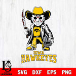 Iowa Hawkeyes Jason Voorhees 3 Svg Eps Dxf Png File, Digital Download