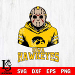 Iowa Hawkeyes Jason Voorhees 4 Svg Eps Dxf Png File, Digital Download