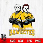 Iowa Hawkeyes Jason Voorhees 8 Svg Eps Dxf Png File, Digital Download