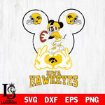 Iowa Hawkeyes Mickey Heart Rugby Svg Eps Dxf Png File, Digital Download ,Instant Download, Cricut File