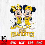 Iowa Hawkeyes Mickey Minnie Mouse rugby ball Svg Eps Dxf Png File, NCAA svg , File Cut , Digital Download , Instant Download, Cut Svg Files