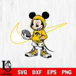 Iowa Hawkeyes Mickey Wearing Hoodie Sport Svg Eps Dxf Png File, NCAA svg, Digital Download, Instant Download