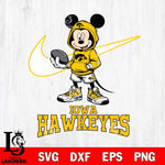 Iowa Hawkeyes Mikey Mouse Disney NIKE, Svg Eps Dxf Png File, Digital Download