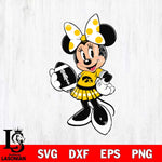 Iowa Hawkeyes Minnie Mouse Svg Eps Dxf Png File, NCAA svg, Digital Download, Instant Download