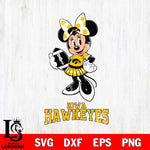 Iowa Hawkeyes Minnie Mouse, Svg Eps Dxf Png File, Digital Download