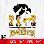 Iowa Hawkeyes Snoopy Sport 12 Svg Eps Dxf Png File, Digital Download