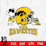 Iowa Hawkeyes Snoopy Sport 2 Svg Eps Dxf Png File, Digital Download