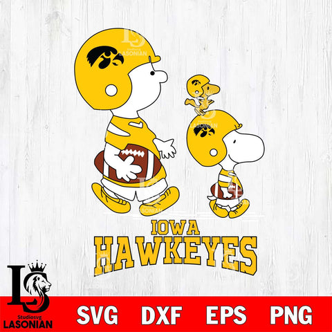 Iowa Hawkeyes Snoopy Sport Svg Eps Dxf Png File, Digital Download