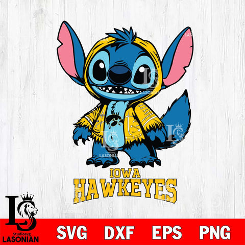 Iowa Hawkeyes Stitch Halloween Svg Eps Dxf Png File, NCAA svg, Digital Download, Instant Download