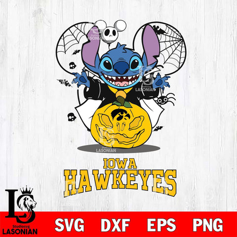 Iowa Hawkeyes Stitch Horror Halloween Svg Eps Dxf Png File, Digital Download, Instant Download