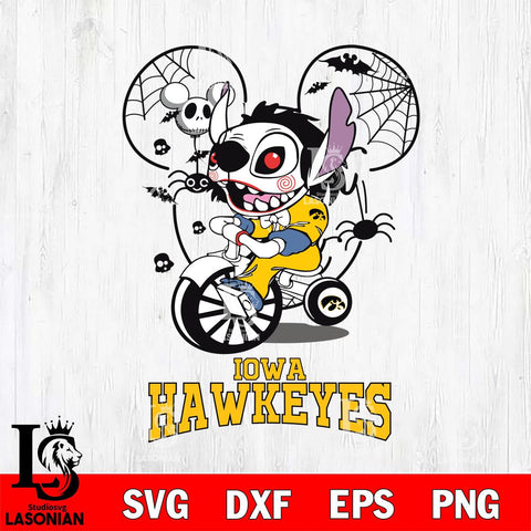 Iowa Hawkeyes Stitch Jigsaws Halloween Svg Eps Dxf Png File, Digital Download, Instant Download