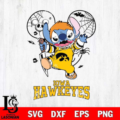 Iowa Hawkeyes Stitch Michael Halloween Svg Eps Dxf Png File, Digital Download, Instant Download