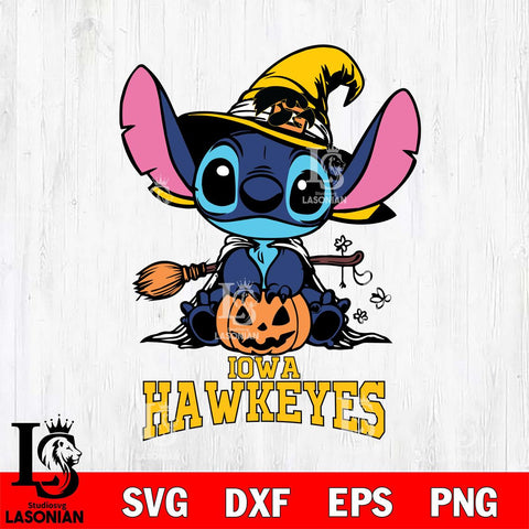 Iowa Hawkeyes Stitch witch Svg Eps Dxf Png File, NCAA svg, Digital Download, Instant Download