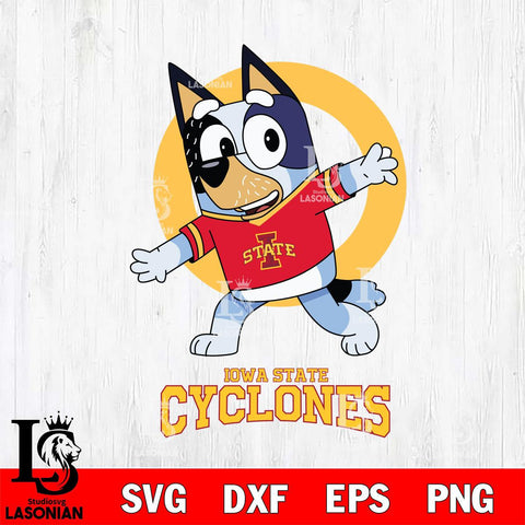 Iowa State Cyclones Bandit Heeler Rugby Svg Eps Dxf Png File, Digital Download ,Instant Download, Cricut File