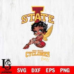 Iowa State Cyclones Beauty Black Fairy Betty Boop, Svg Eps Dxf Png File, Digital Download