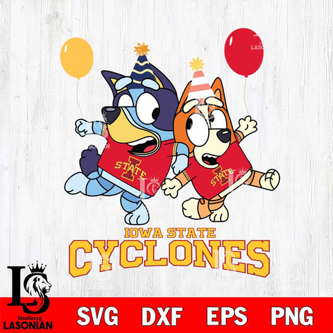 Iowa State Cyclones Bluey & Bingo 2 Svg Eps Dxf Png File, NCAA svg, Digital Download, Instant Download