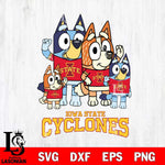 Iowa State Cyclones Bluey & Bingo 7 Svg Eps Dxf Png File, NCAA svg, Digital Download, Instant Download