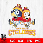 Iowa State Cyclones Bluey & Bingo 8 Svg Eps Dxf Png File, NCAA svg, Digital Download, Instant Download