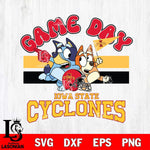 Iowa State Cyclones Bluey & Bingo 9 Svg Eps Dxf Png File, NCAA svg, Digital Download, Instant Download