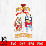 Iowa State Cyclones Bluey Bingo Dance Mode Svg Eps Dxf Png File, NCAA svg, Digital Download, Instant Download