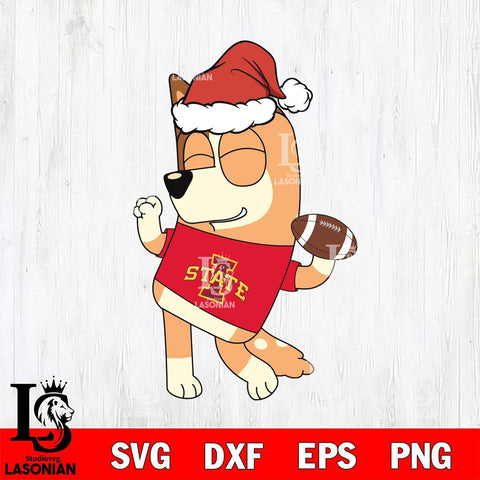 Iowa State Cyclones Bluey Chilli Christmas Svg Eps Dxf Png File, Digital Download, Instant Download