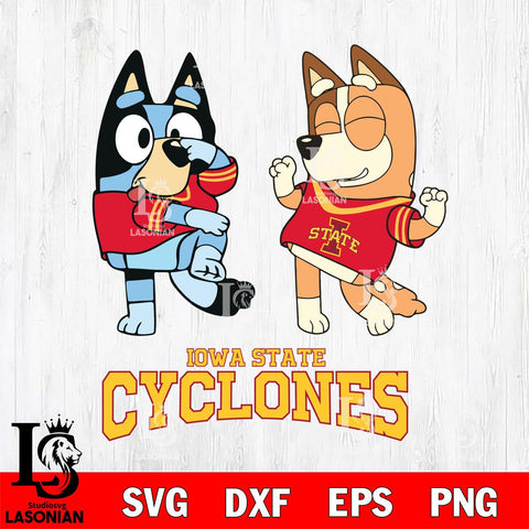 Iowa State Cyclones Bluey Chilli Sport Svg Eps Dxf Png File, Digital Download, Instant Download