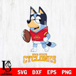 Iowa State Cyclones Bluey Football Sport Svg Eps Dxf Png File, Digital Download ,Instant Download, Cricut File