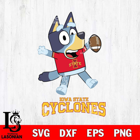 Iowa State Cyclones Bluey Sport Football Svg Eps Dxf Png File,NCAA Svg Files,Bluey svg ,Digital Download ,Instant Download, Cricut File