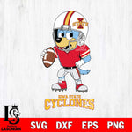 Iowa State Cyclones Bluey rugby Svg Eps Dxf Png File, Digital Download ,Instant Download, Cricut File