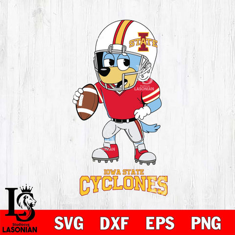 Iowa State Cyclones Bluey rugby Svg Eps Dxf Png File, Digital Download ,Instant Download, Cricut File