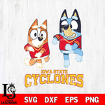 Iowa State Cyclones Bluey with Chilli Dance Svg Eps Dxf Png File, Digital Download, Instant Download