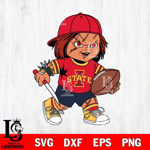 Iowa State Cyclones Chucky Horror 10 Svg Eps Dxf Png File, NCAA svg, Digital Download, Instant Download