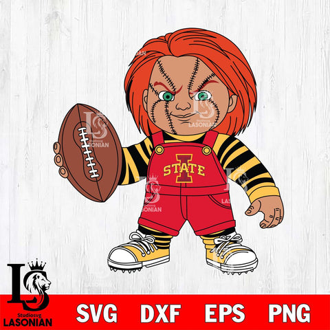 Iowa State Cyclones Chucky Horror 12 Svg Eps Dxf Png File, NCAA svg, Digital Download, Instant Download