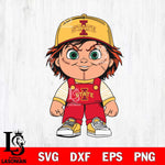 Iowa State Cyclones Chucky Horror Svg Eps Dxf Png File, NCAA svg, Digital Download, Instant Download