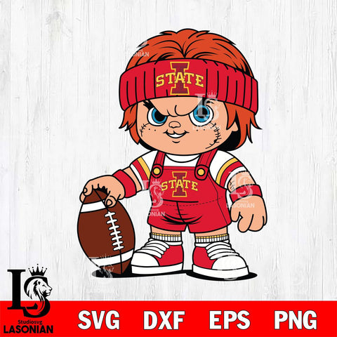 Iowa State Cyclones Chucky Horror 5 Svg Eps Dxf Png File, NCAA svg, Digital Download, Instant Download