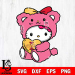 Iowa State Cyclones Cute Hello Kitty 3 Svg Eps Dxf Png File, Digital Download, Instant Download