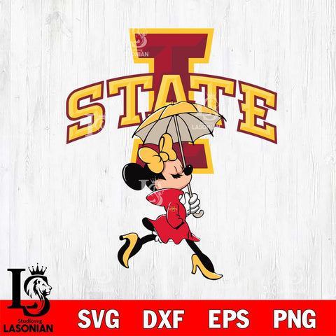 Iowa State Cyclones Fancy Minnie Svg Eps Dxf Png File, Digital Download, Instant Download