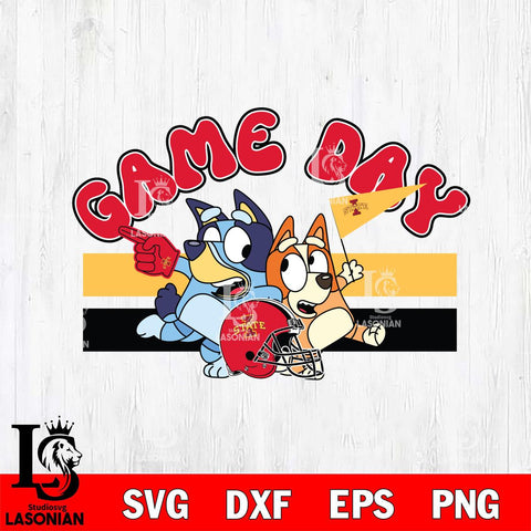 Iowa State Cyclones Game Day Bluey Svg Eps Dxf Png File, Digital Download, Instant Download