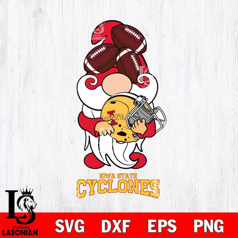 Iowa State Cyclones Gnomes Helmet Svg Eps Dxf Png File, Digital Download, Instant Download