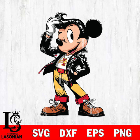 Iowa State Cyclones Handsome Mickey Mouse Svg Eps Dxf Png File, Digital Download, Instant Download