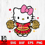 Iowa State Cyclones Hello Kitty Cheerleader 10 Svg Eps Dxf Png File, Digital Download, Instant Download