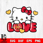 Iowa State Cyclones Hello Kitty Love Svg Eps Dxf Png File, Digital Download, Instant Download