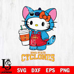 Iowa State Cyclones Hello Kitty Stitch Svg Eps Dxf Png File, NCAA svg, Digital Download, Instant Download